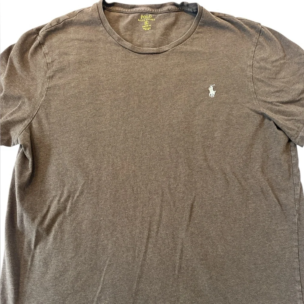 Polo Ralph Lauren Pima Cotton Crew Neck T-Shirt Nutmeg Brown - Picture 7 of 11